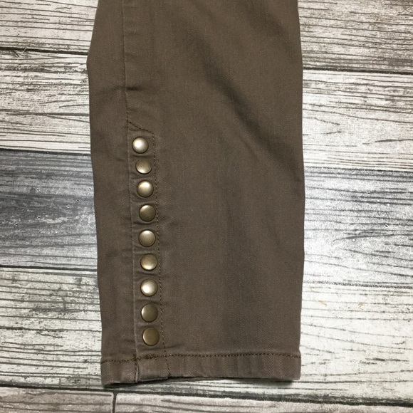 Soft Surroundings Pull On Pants Women’s S Brown Ankle Buttons (Inseam 27.5) - Picture 8 of 10